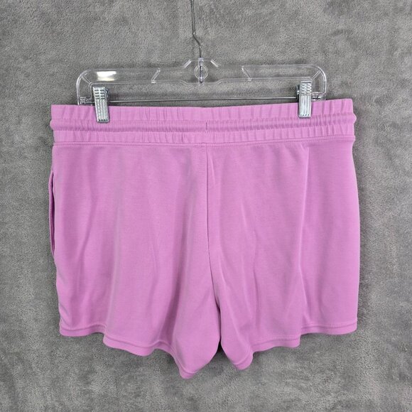 Womens Member's Mark Pink Lounge Sweat Shorts Drawstring Polyester Stretch L - Picture 5 of 9